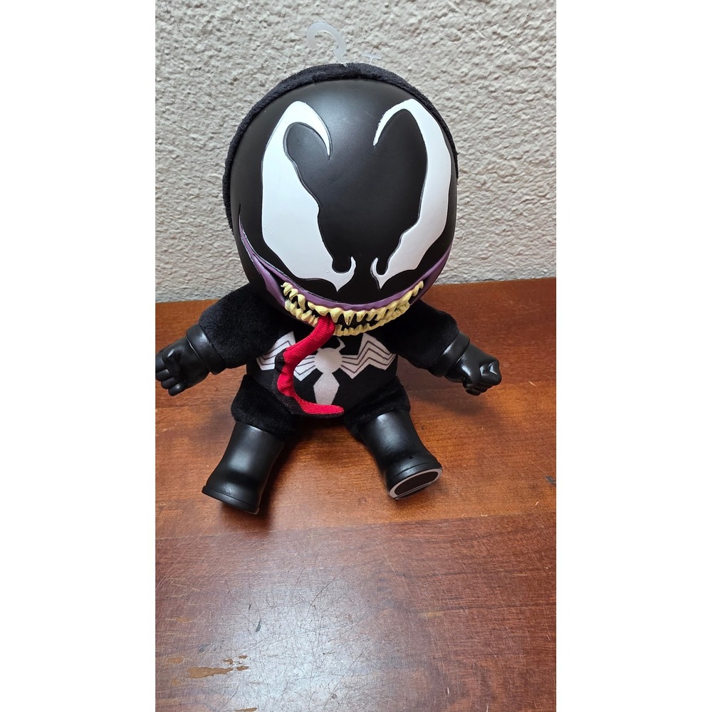 Marvel Phunny Venom Plush Kidrobot Vinyl Head Toy Black Small Collectible
